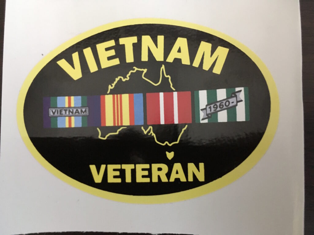 Sticker – Vietnam Vet – Oval | 2rar-association.net.au